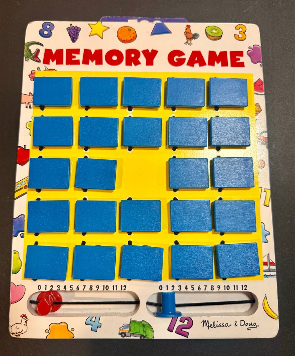 Melissa & Doug Memory Game Flip To Win Colors Numbers Shapes Zoo Fruit COMPLETE